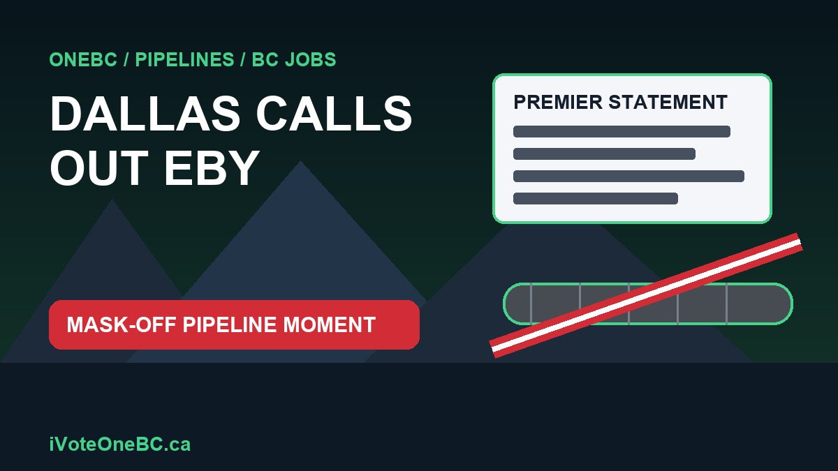 Dallas Brodie calls out Eby anti-pipeline moment